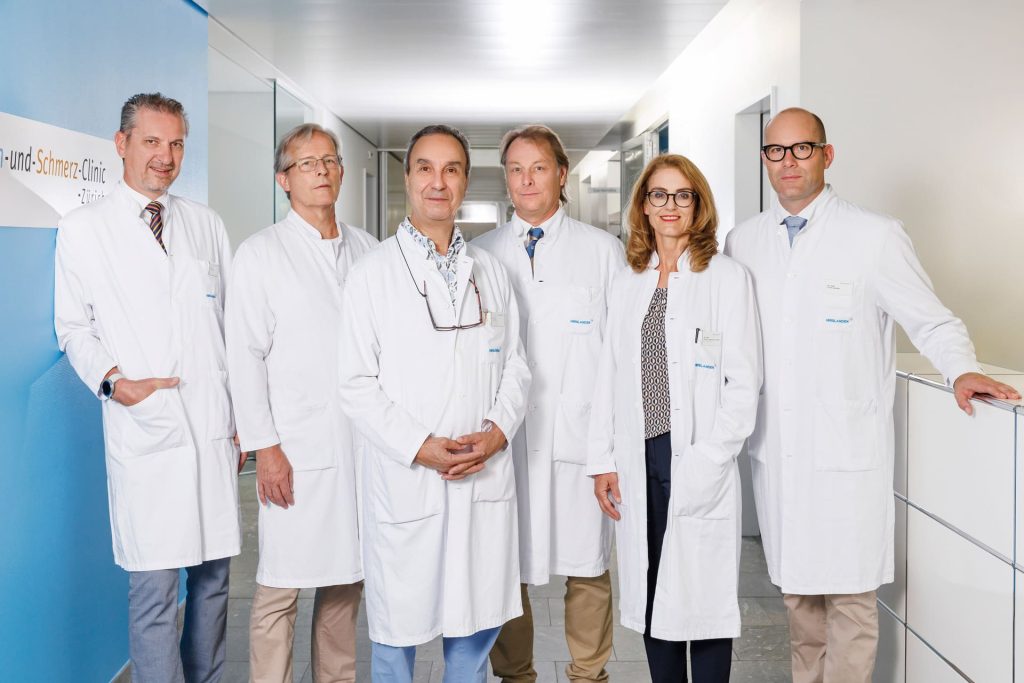 Das Team der Wirbelsäulen & Schmerz Clinic WSC Zürich